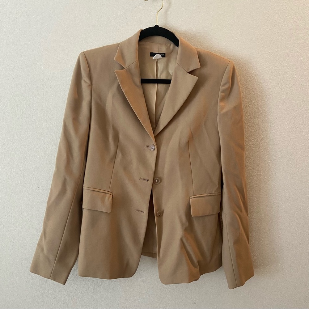 Jcrew Wool Khaki Tan Blazer